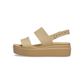 Elegant Comfort Low Wedge Platform Sandals