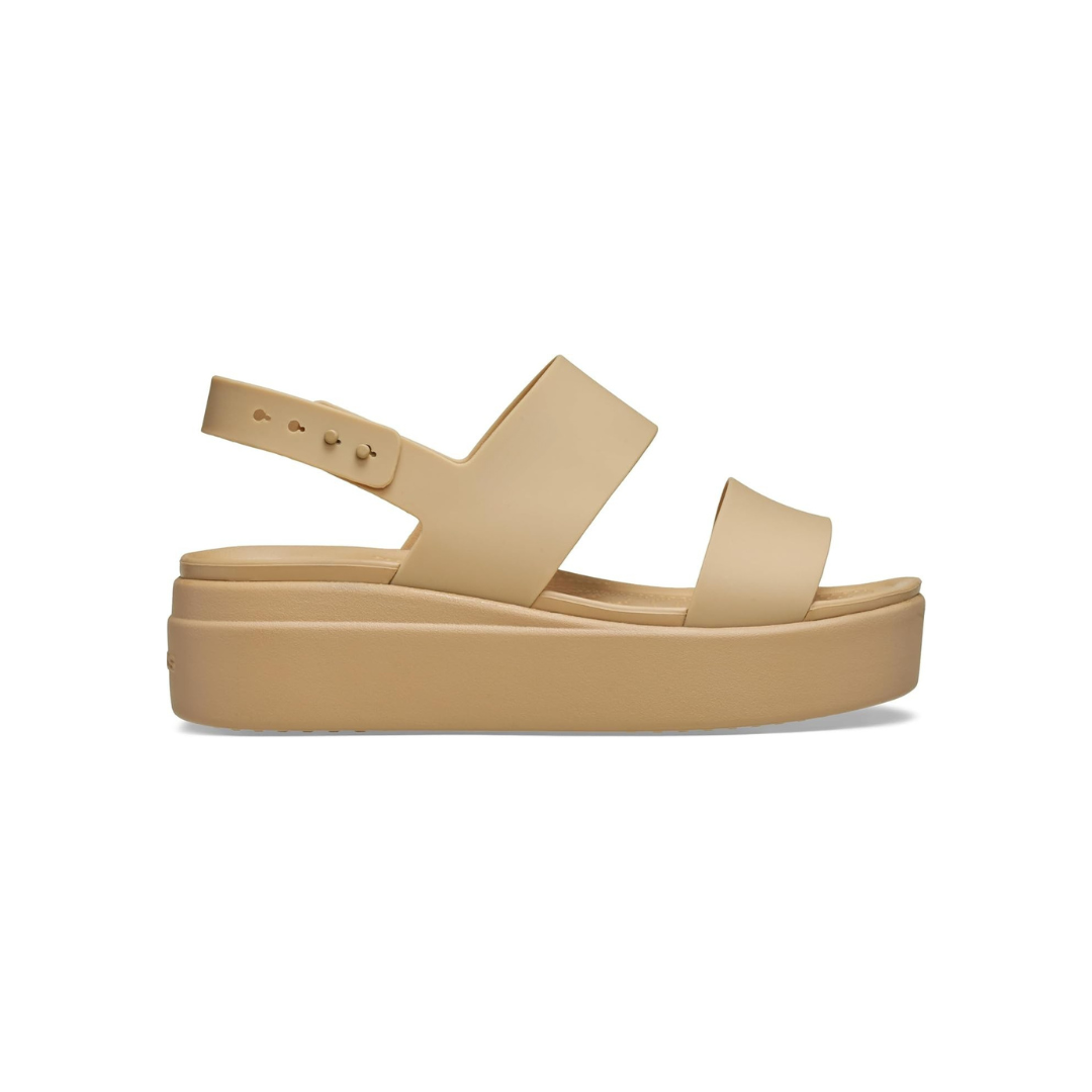 Elegant Comfort Low Wedge Platform Sandals