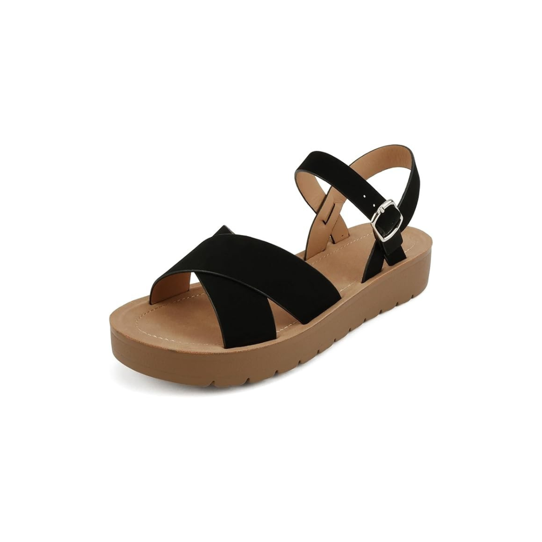 Elegant Women’s Criss Cross Platform Sandals