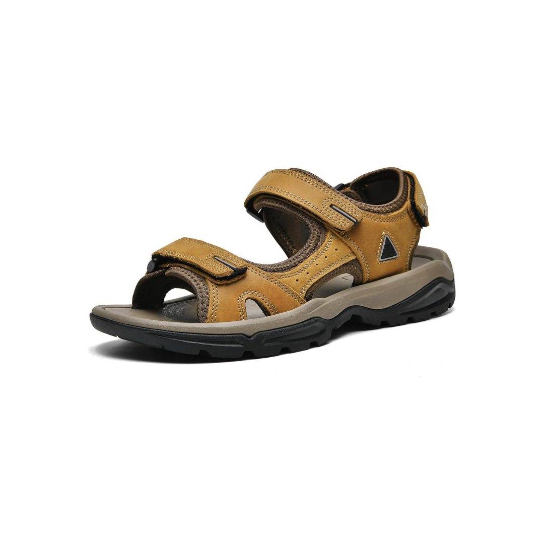 Rugged Leather Outdoor Hiking Support Sandals