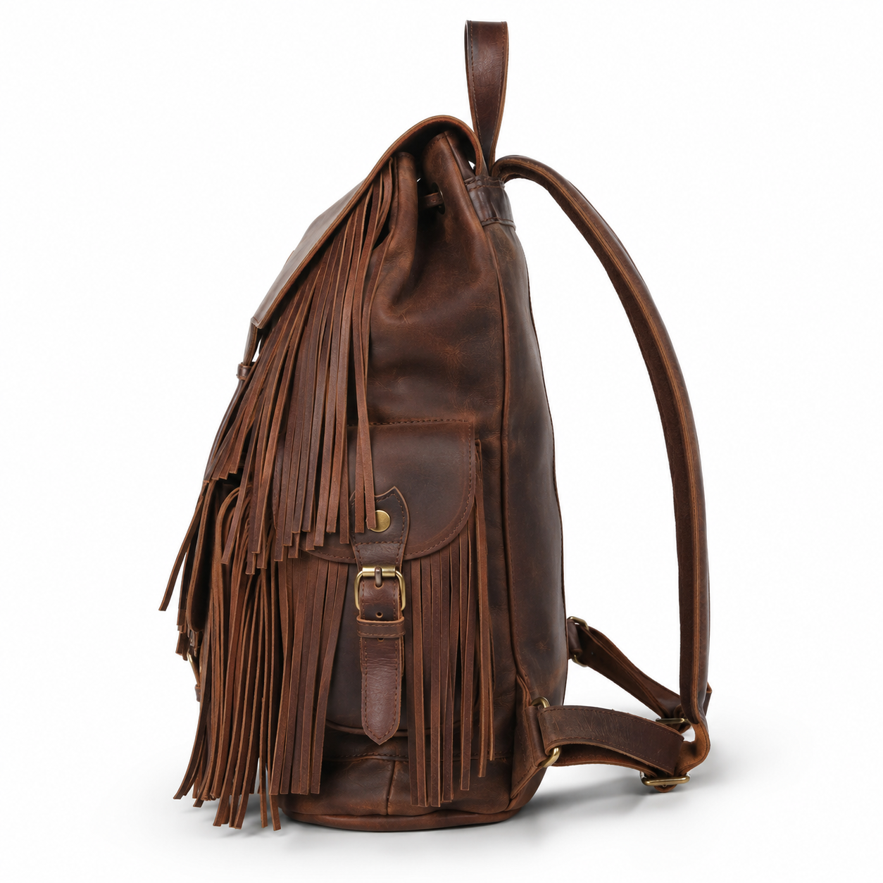 Back view of the backpack with adjustable straps.