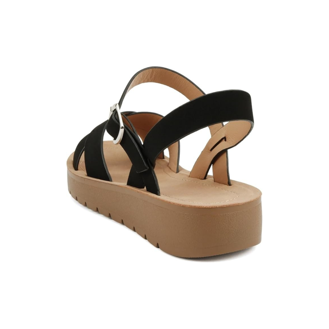 Elegant Women’s Criss Cross Platform Sandals