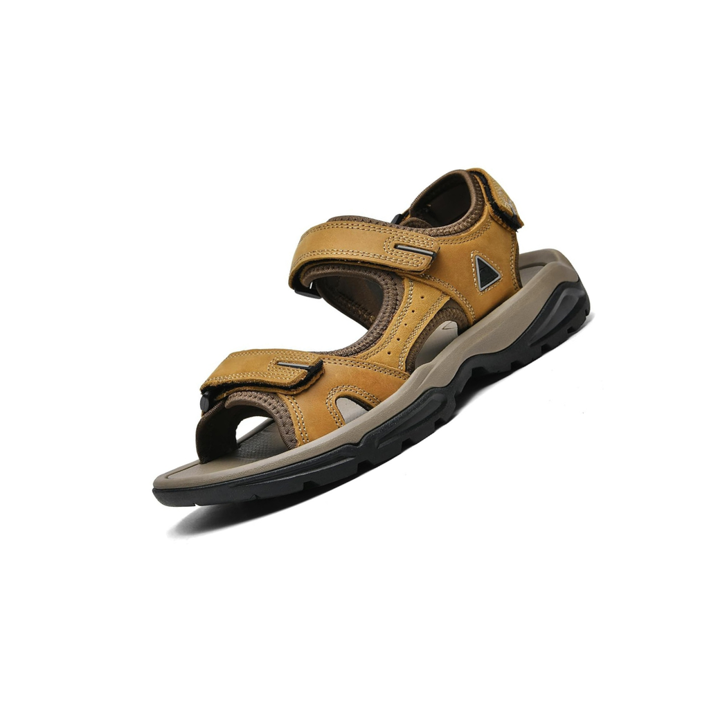 Rugged Leather Outdoor Hiking Support Sandals