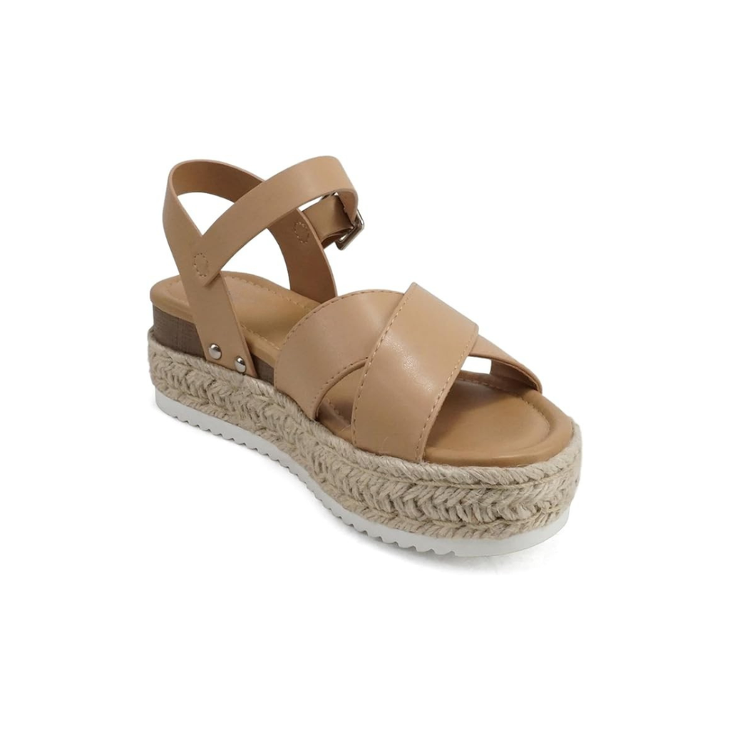 Stylish Crisscross Platform Wedge Sandals