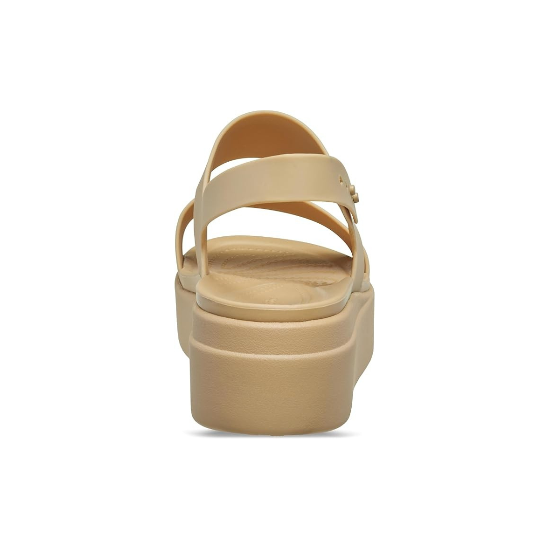 Elegant Comfort Low Wedge Platform Sandals