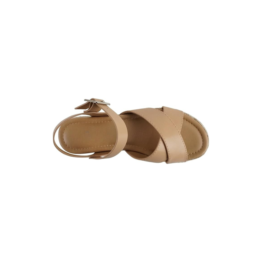 Stylish Crisscross Platform Wedge Sandals