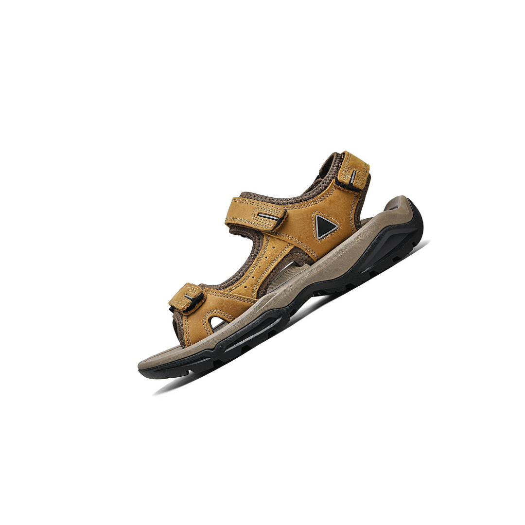 Rugged Leather Outdoor Hiking Support Sandals