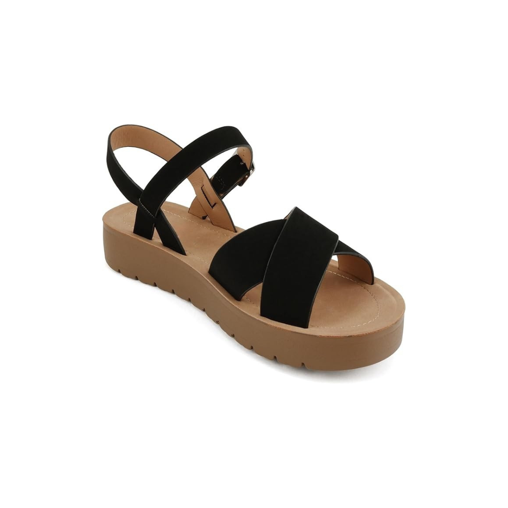 Elegant Women’s Criss Cross Platform Sandals