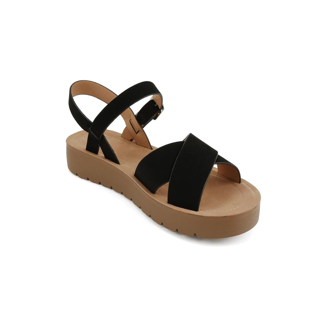 Elegant Women’s Criss Cross Platform Sandals
