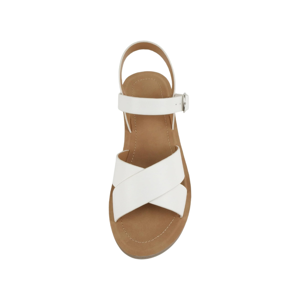 Elegant Criss Cross Platform Strap Sandals