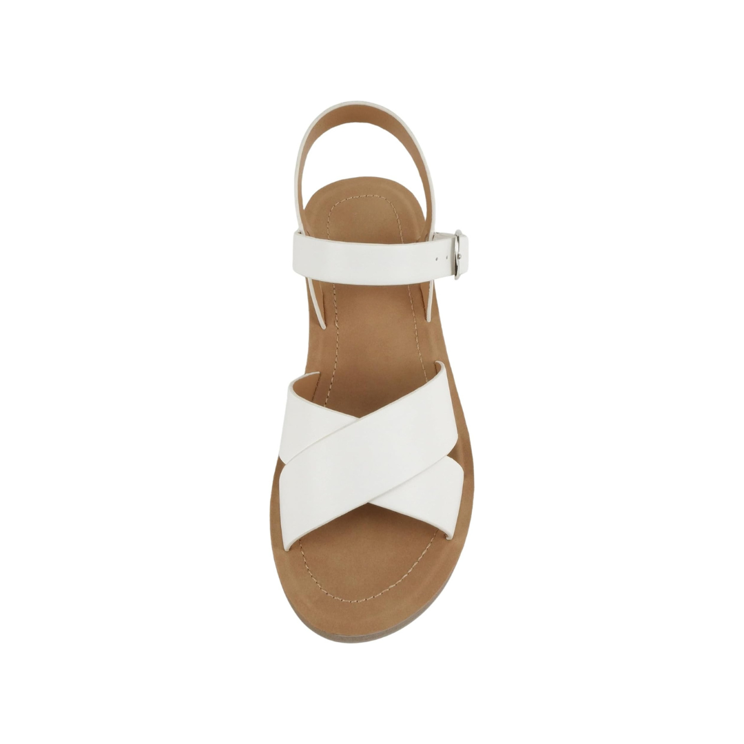 Elegant Criss Cross Platform Strap Sandals
