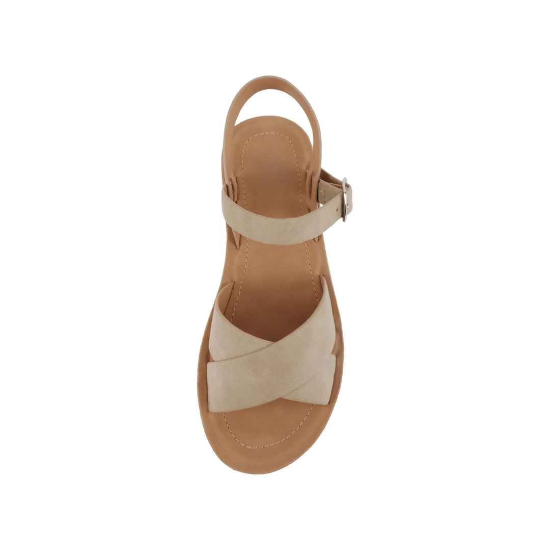 Trendy Flatform Criss Cross Strap Sandals