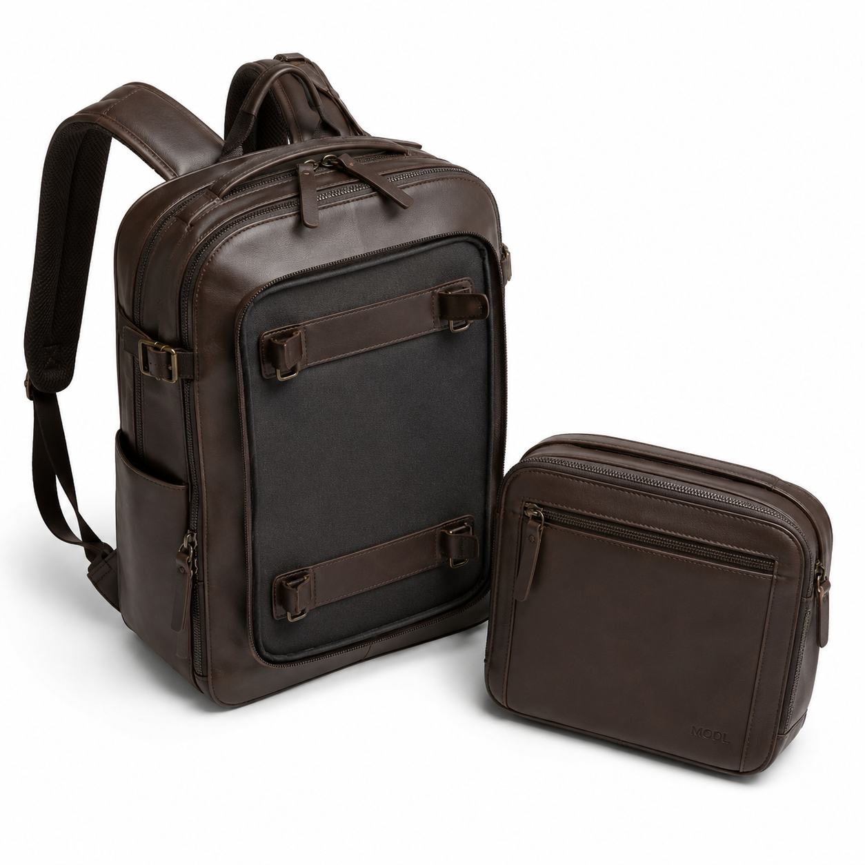 Back view of the boneroshop backpack showing strap design.
