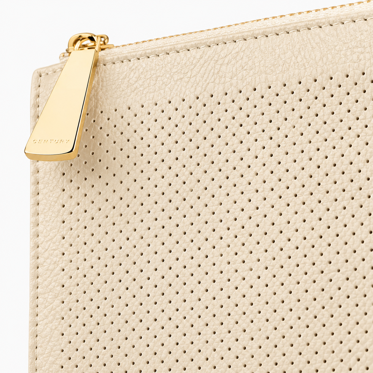 Laptop sleeve showing interior lining.