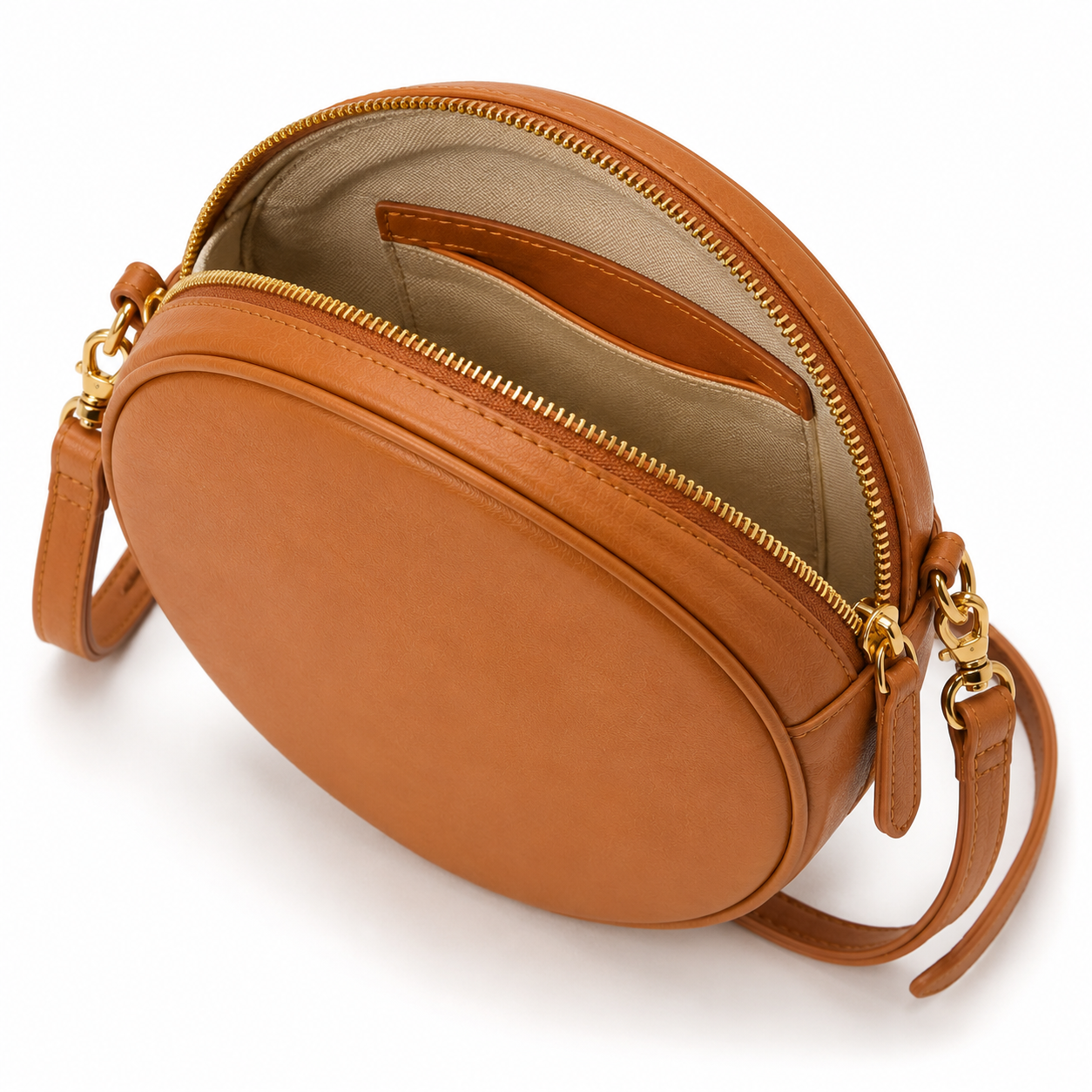 Side view showing bag depth