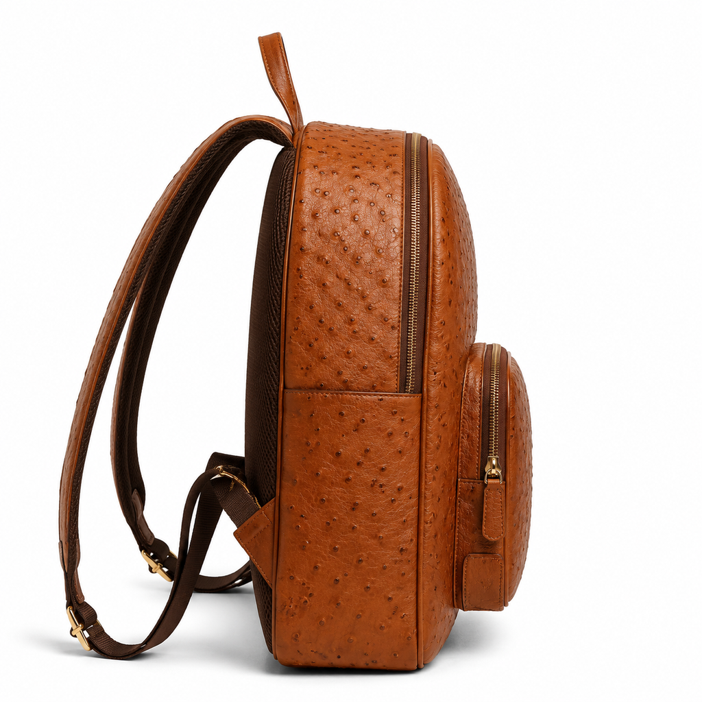 Side view showing adjustable straps