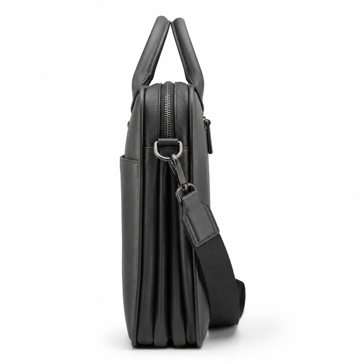 Interior compartments of the boneroshop laptop bag.