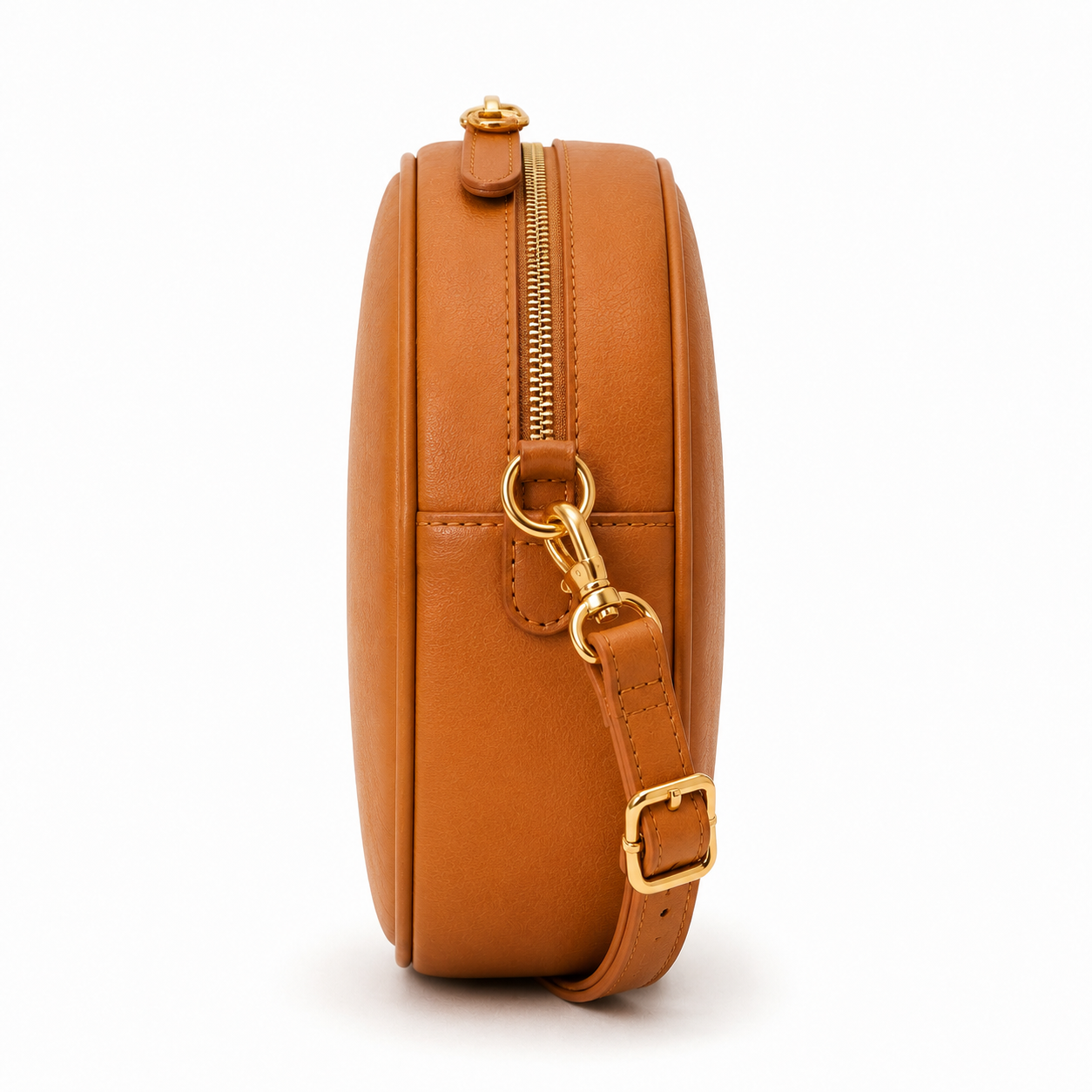 Adjustable strap with gold hardware
