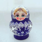 10-Piece Wooden Russian Matryoshka Nesting Doll Set – Cultural Décor & Gift