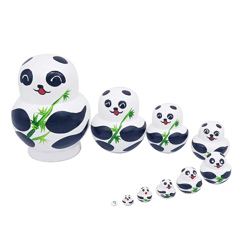 10-Piece Wooden Russian Matryoshka Nesting Doll Set – Cultural Décor & Gift