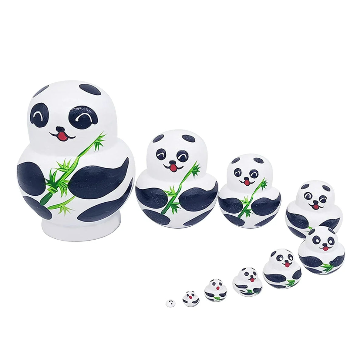 10-Piece Wooden Russian Matryoshka Nesting Doll Set – Cultural Décor & Gift