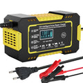 12V 6A Smart Car Battery Charger with Pulse Repair & LCD Display