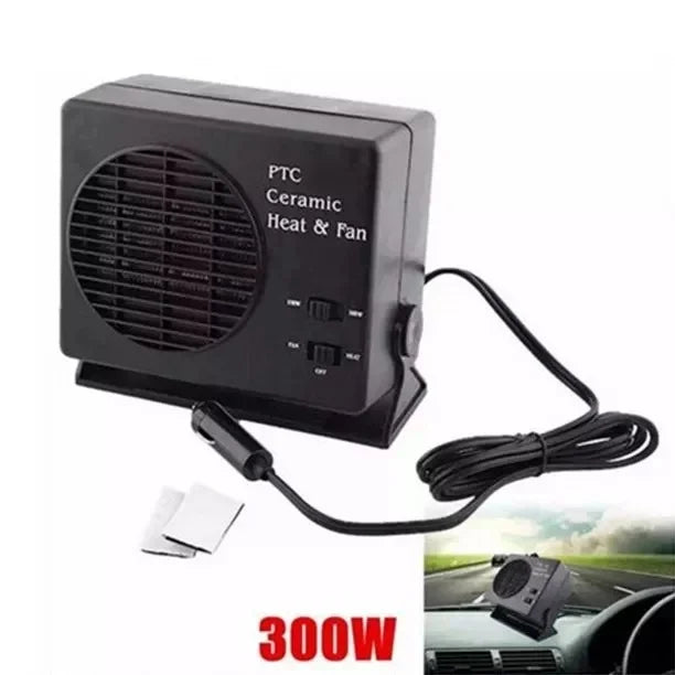 Boneroshop | 12V Ceramic Car Heater Fan | 150W-300W | Portable Defroster w/ Automatic Thermostat