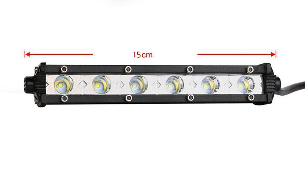 15 cm 24W Single Row LED Light Bar – Waterproof Off-Road
