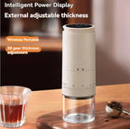 1500mAh Electric Coffee Grinder with 38 Grind Settings and Type-C Charging