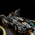 1690-Piece V12 Model Car Building Block Set with Working Steering and Suspension