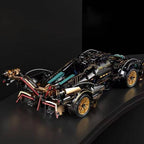 1690-Piece V12 Model Car Building Block Set with Working Steering and Suspension