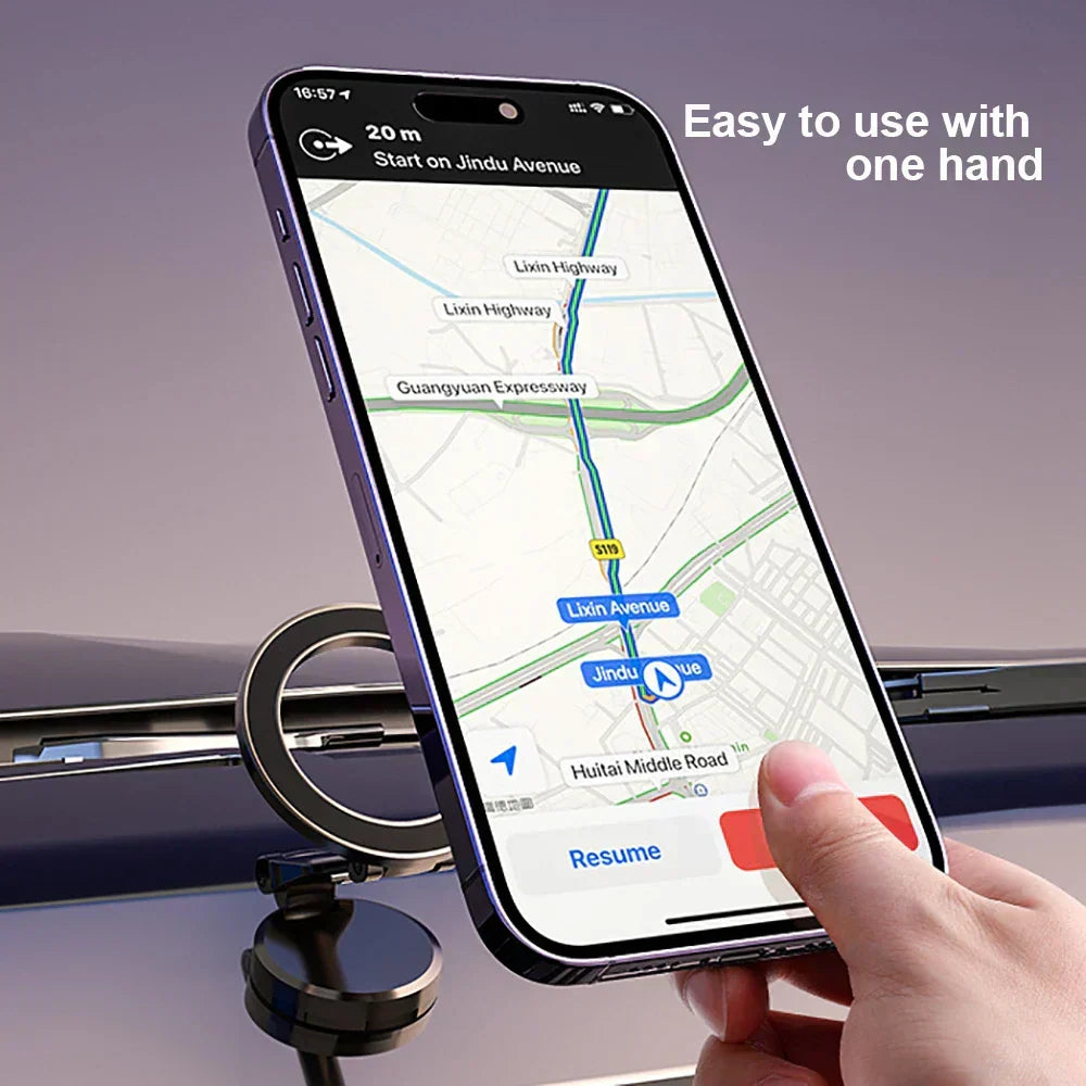 182° Foldable Magnetic Car Phone Holder – Adjustable & Secure Mount for All Smartphones
