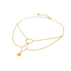 18k dainty layered constellation necklace