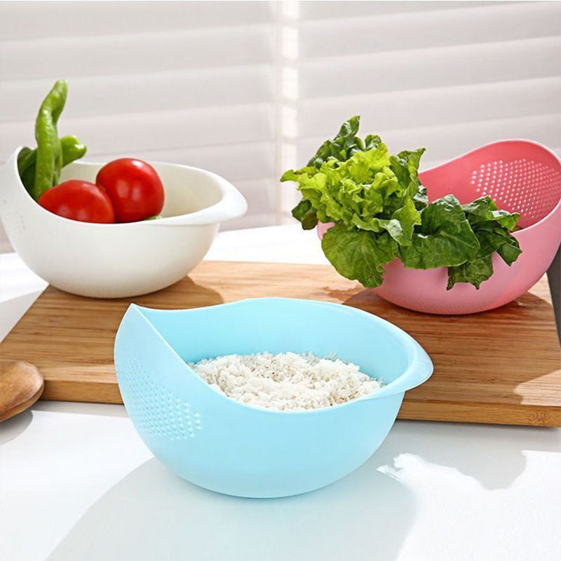 2-in-1 Easy Rice Drainer Basket