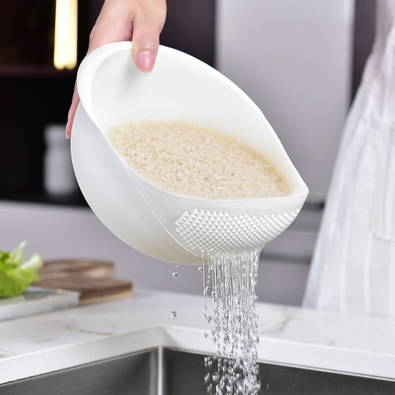 2-in-1 Easy Rice Drainer Basket