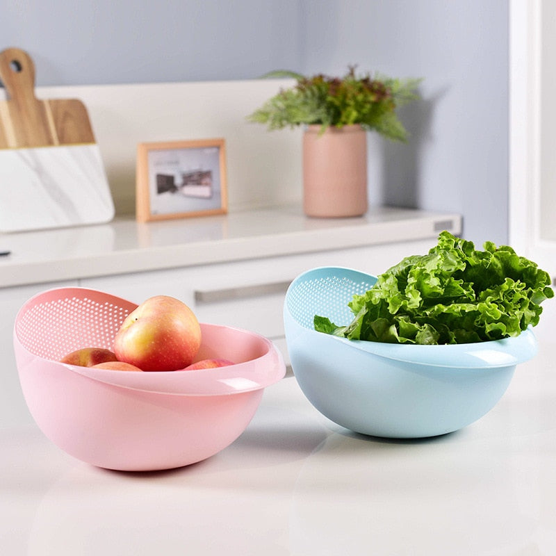 2-in-1 Easy Rice Drainer Basket