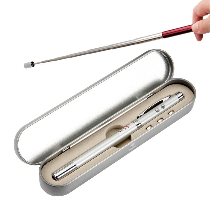 2-in-1 Telescopic Light Magnetic Pointer Pen