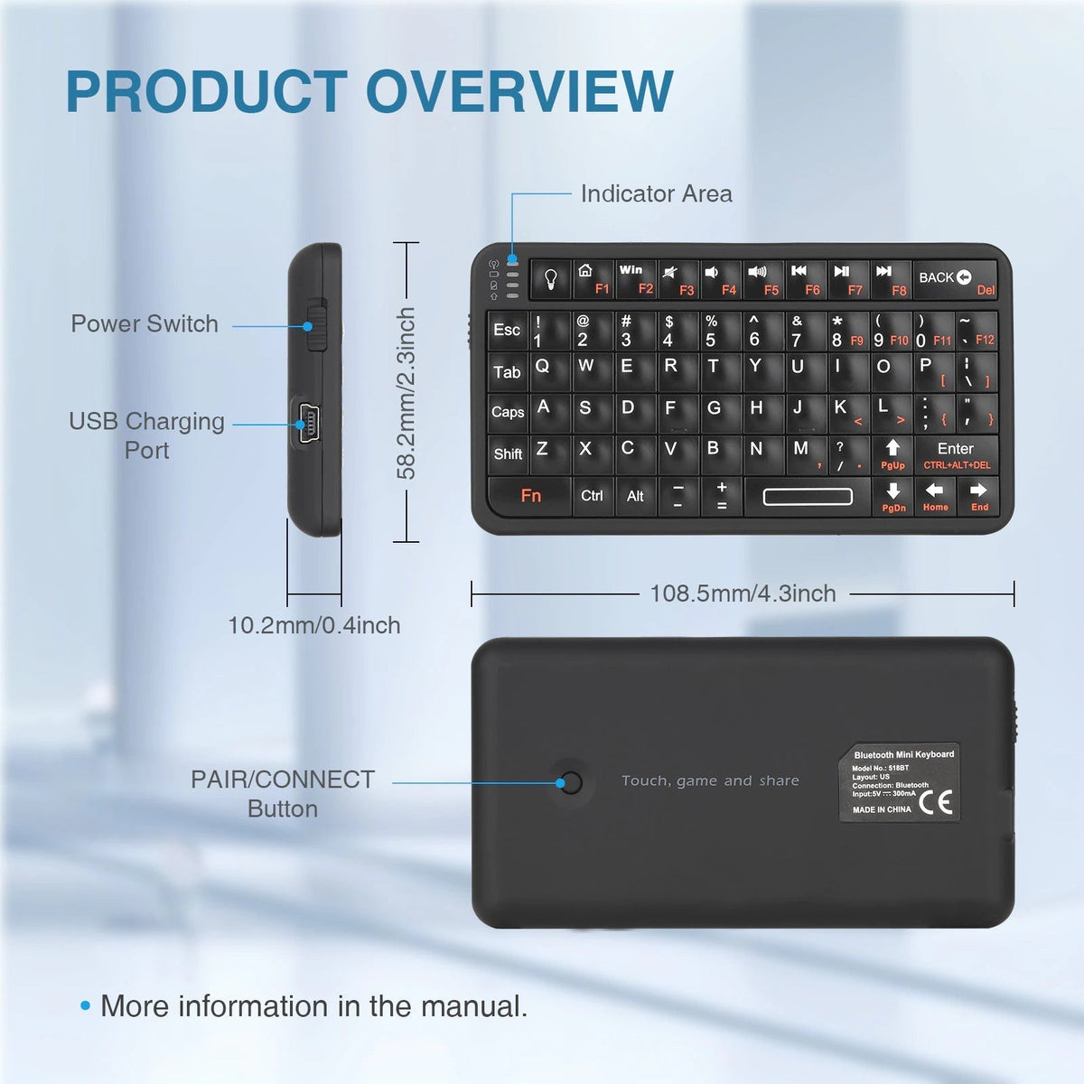 2-in-1 Wireless Freedom Air Keyboard