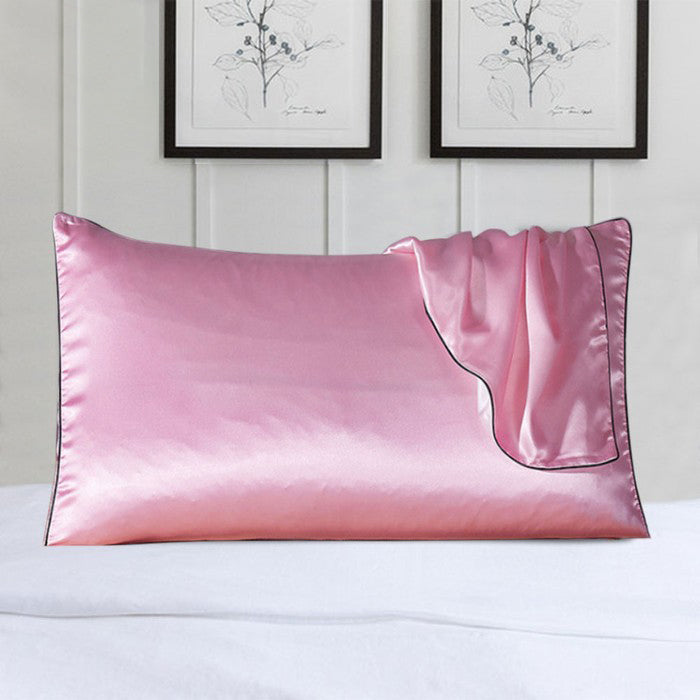 2-Pack 100% Silk Pillowcases with Trim