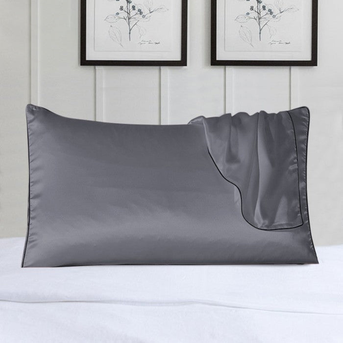 2-Pack 100% Silk Pillowcases with Trim