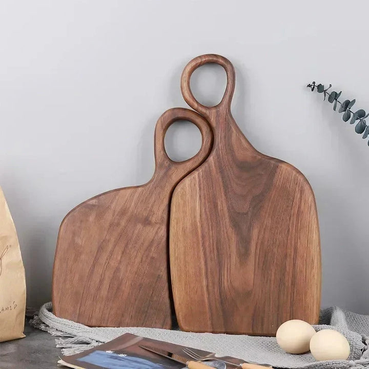 2-Pack Premium Walnut Wooden Chopping Boards – Elegant & Durable Cutting and Serving Board Set