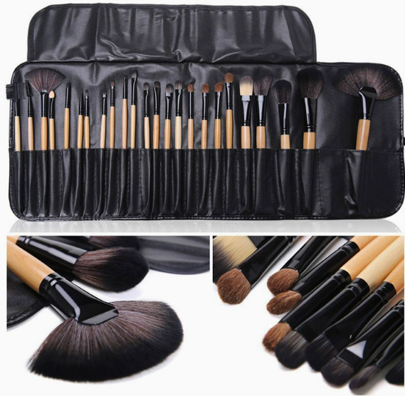 24-Piece Makeup Brush Set with Bag – Your Complete Makeup Collection