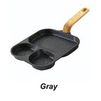 3-in-1 divided non-stick frying pan