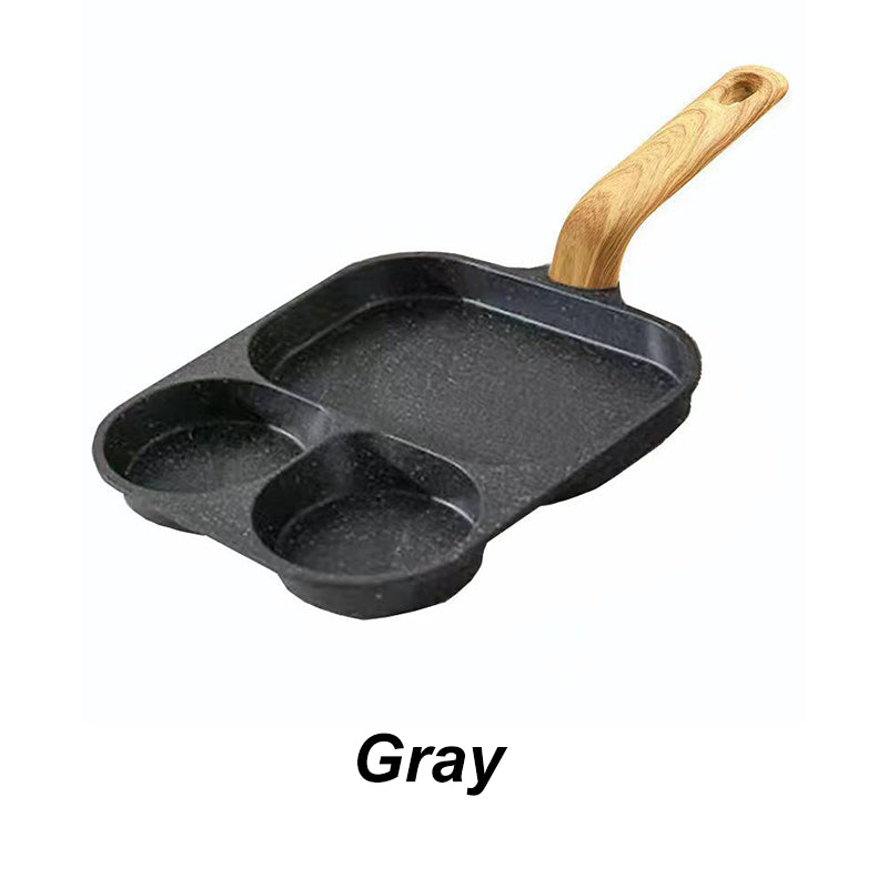3-in-1 divided non-stick frying pan