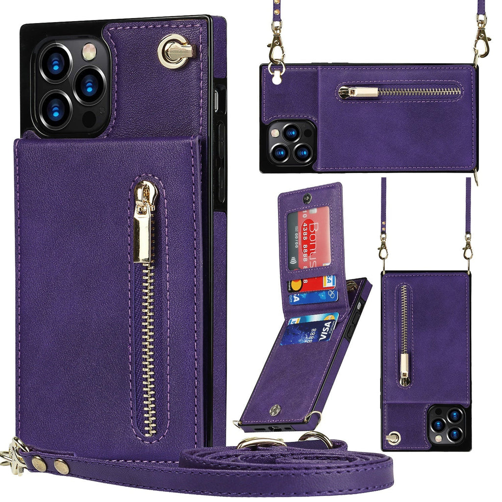 3-in-1 Phone Case with Card and Coin Pocket Crossbody Bag
