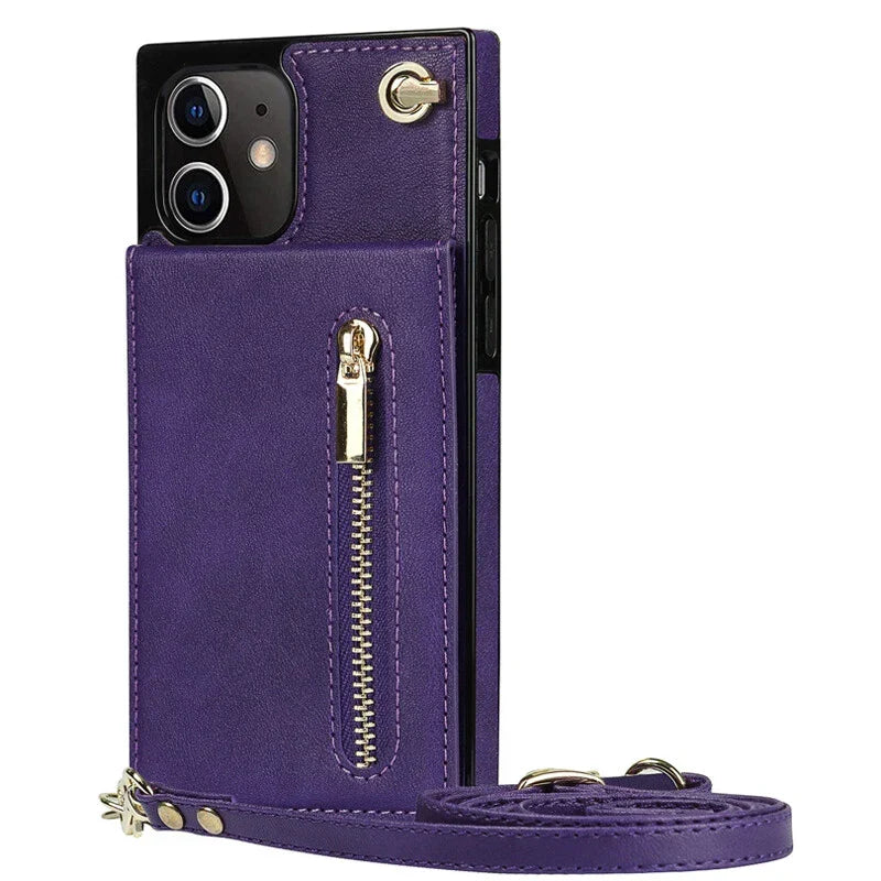3-in-1 Phone Case with Card and Coin Pocket Crossbody Bag