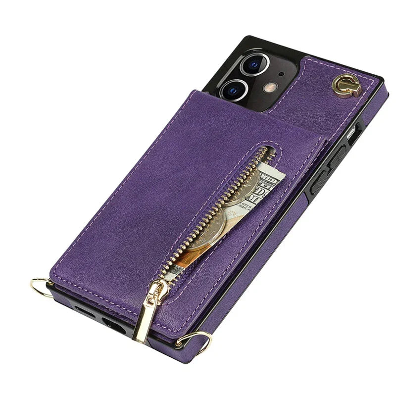 3-in-1 Phone Case with Card and Coin Pocket Crossbody Bag