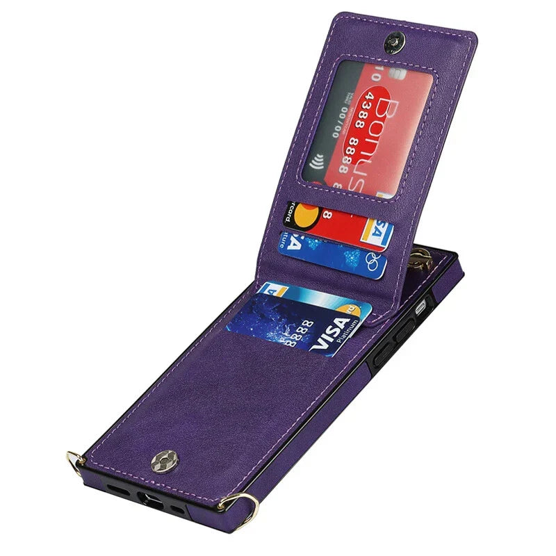 3-in-1 Phone Case with Card and Coin Pocket Crossbody Bag