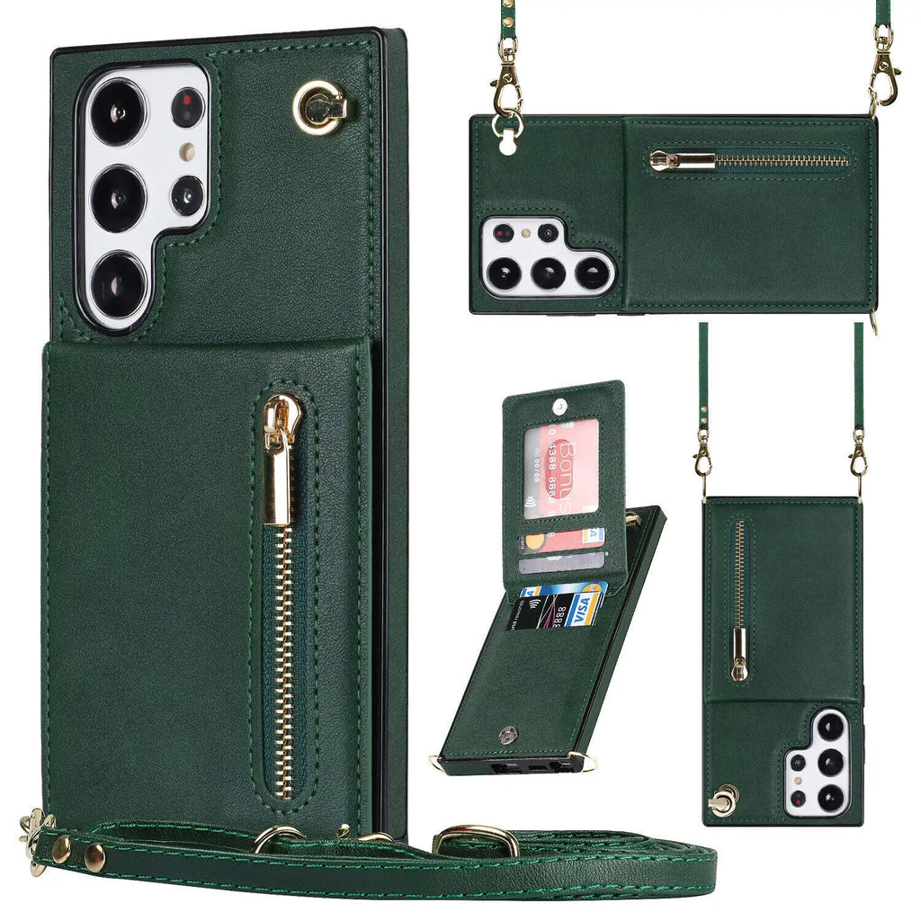 3-in-1 Phone Case with Card and Coin Pocket Crossbody Bag