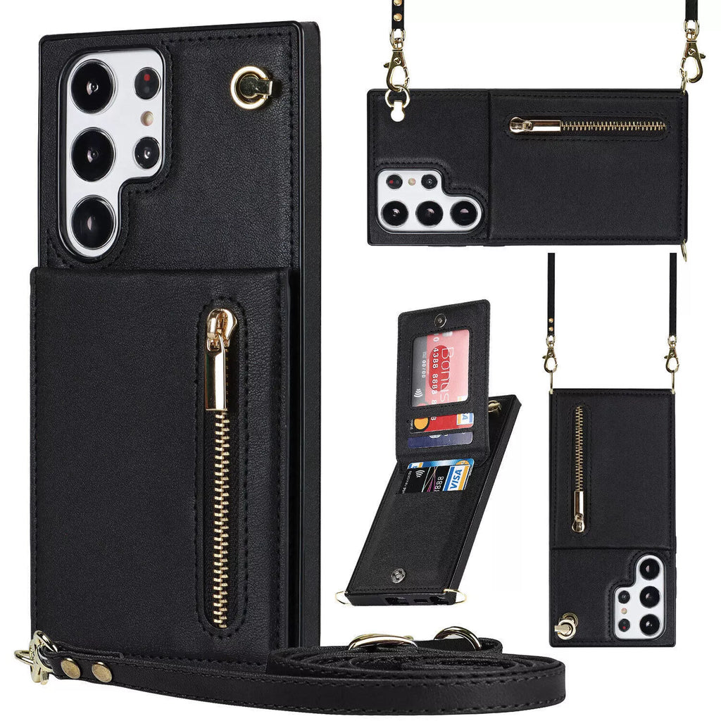 3-in-1 Phone Case with Card and Coin Pocket Crossbody Bag